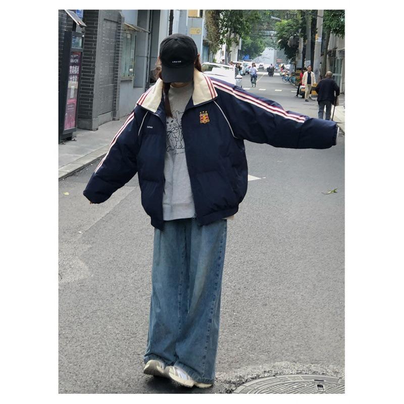 New Guochao short fashion cotton-padded clothes female winter students thickened loose cotton-padded jacket