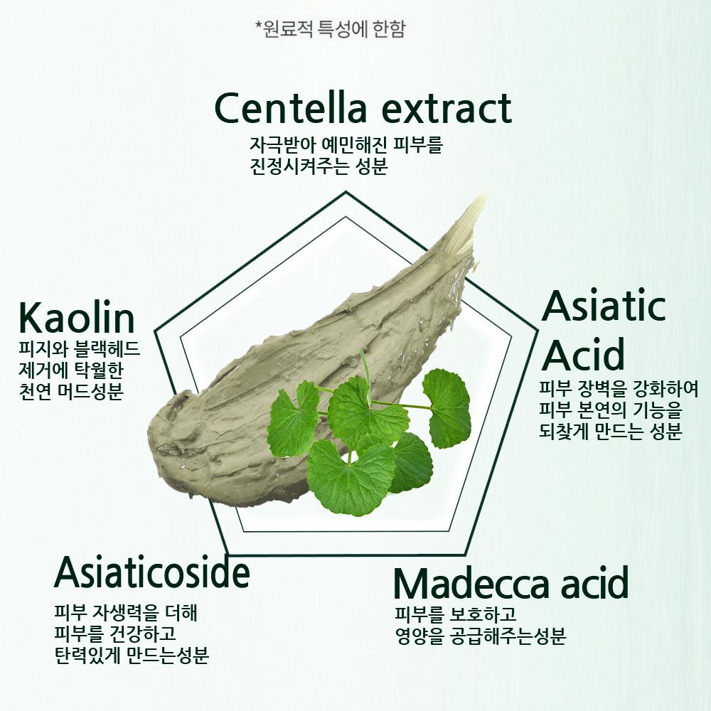 HC LAB’s Centella Asiatica Clay Mud Mask 120ml – Clay Care, Pore Purifying, Korean