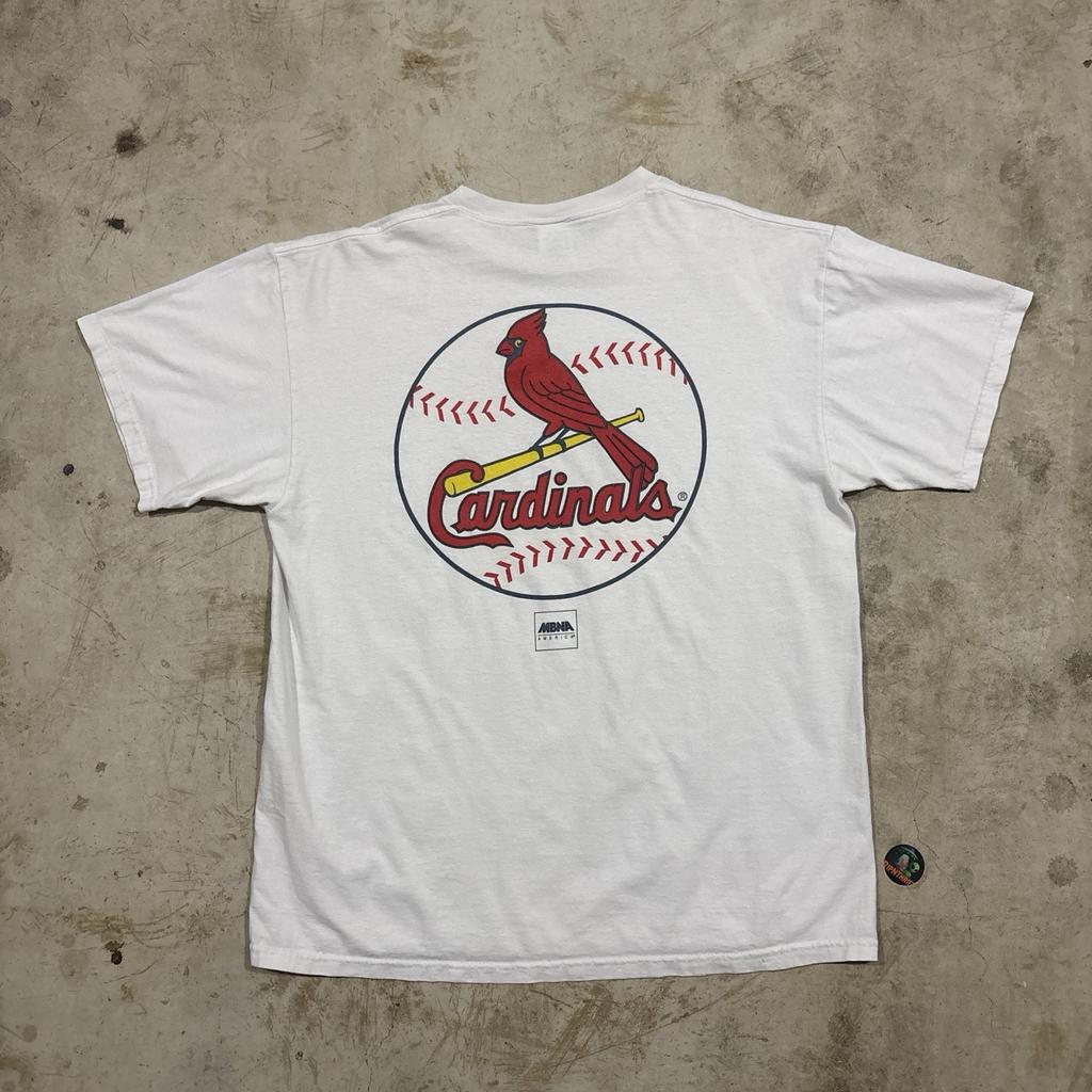 Vintage anni '90 St. T-Shirt Unisex Louis Cardinals grande stampa sul retro Taglia XL