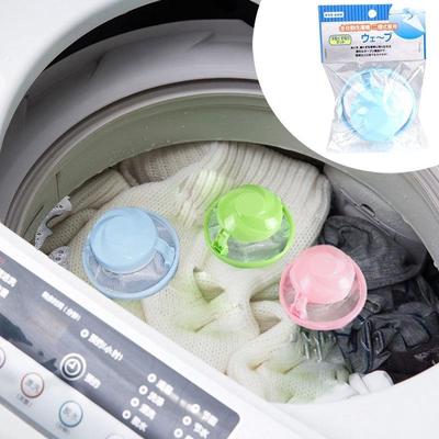 Washing Machine Hair Removal Device Clothes Clean Laundry Ball Retaining Filter Bags Random Color ADM