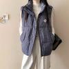 Vest for Women Thickened Down Casual Autumn Winter Oversize Sleeveless Tops Vest High Neck Vest
