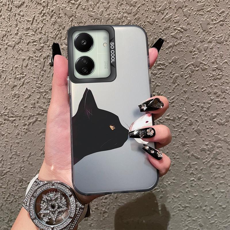 Schutzhülle mit Schmetterlingsmuster für Redmi 13C 4G 5G 12C 10C A1 A2 Plus 9 9A 9i Note 10 11 12 für Xiaomi 11 Lite NE Poco X3 NFC Pro Stoßfeste Stoßstangenabdeckung