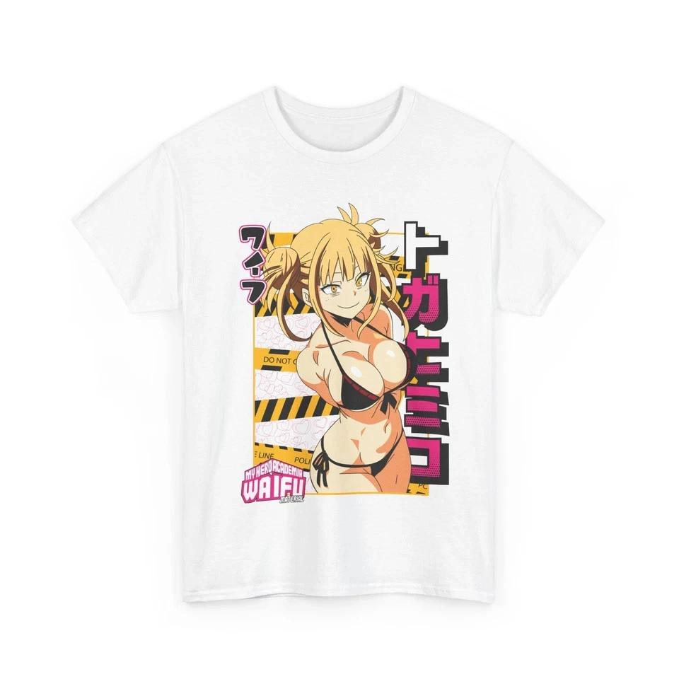 My Hero Academia Toga Deku Anime Tee Unisex Cotton Gift Shirt White S