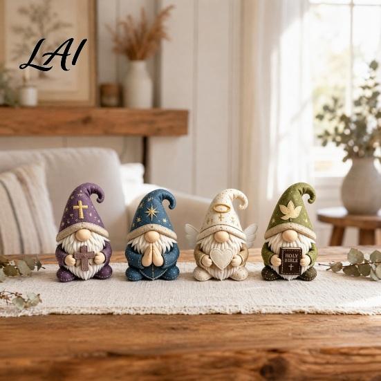 Kit Filo da Ricamo Gnomo Accogliente Kit Patchwork Fai-da-te Feltro Cucito Creativo Arte Artigianato per Artigiani Principianti Decorazione Casa Regalo Fatto a Mano Unico Nordico