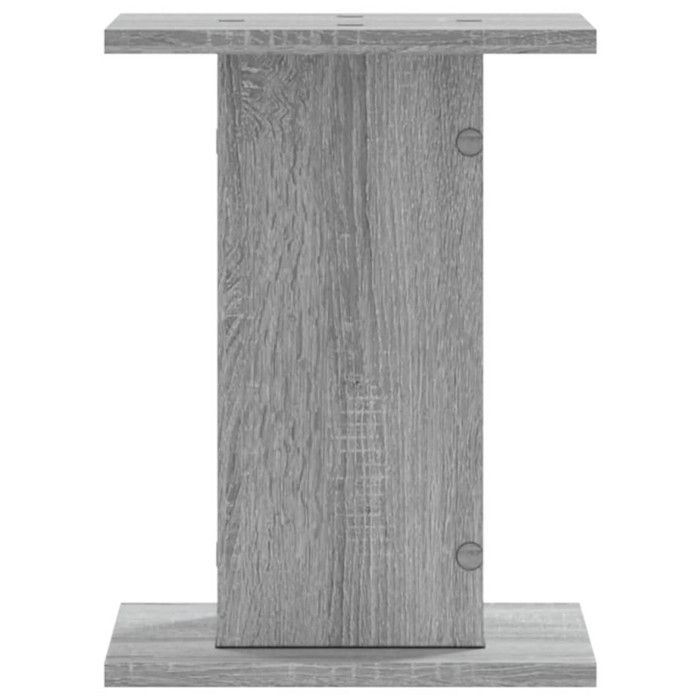 Supports de haut parleurs 2 pcs gris sonoma bois d ingénierie