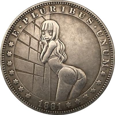 1 PC Sexy Moneta Szczęście Dziecko Pamiątkowa Moneta Odznaka Kolekcja Zabawka dla dorosłych