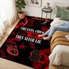 Eyes Never Lie Living Room Non-Slip Area Rug Soft Carpet for Bedroom Game Playroom Sofa Office Home Decor Doormat Christmas Gift C921177