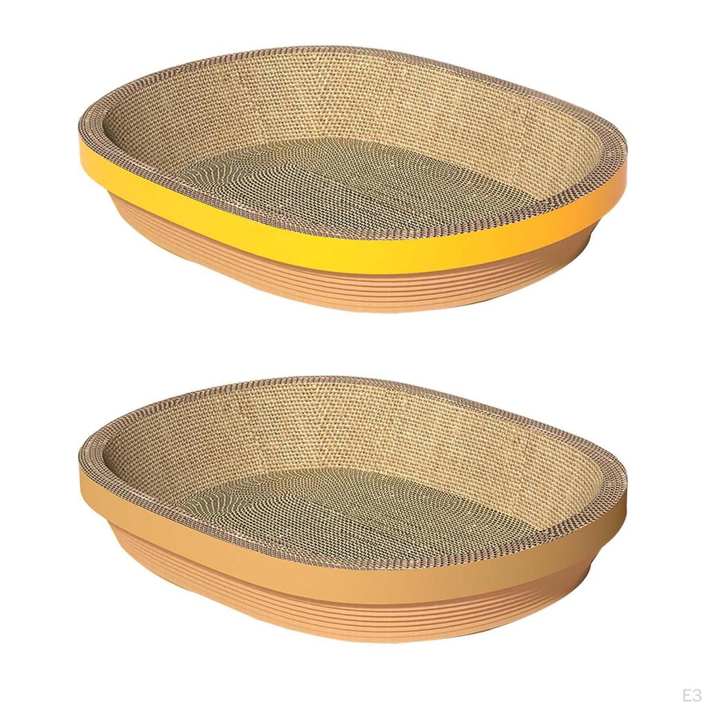 Cardboard Scratching Board Thicken Corrugated Lounge Bed Durable for Kitten Training Toy Claw