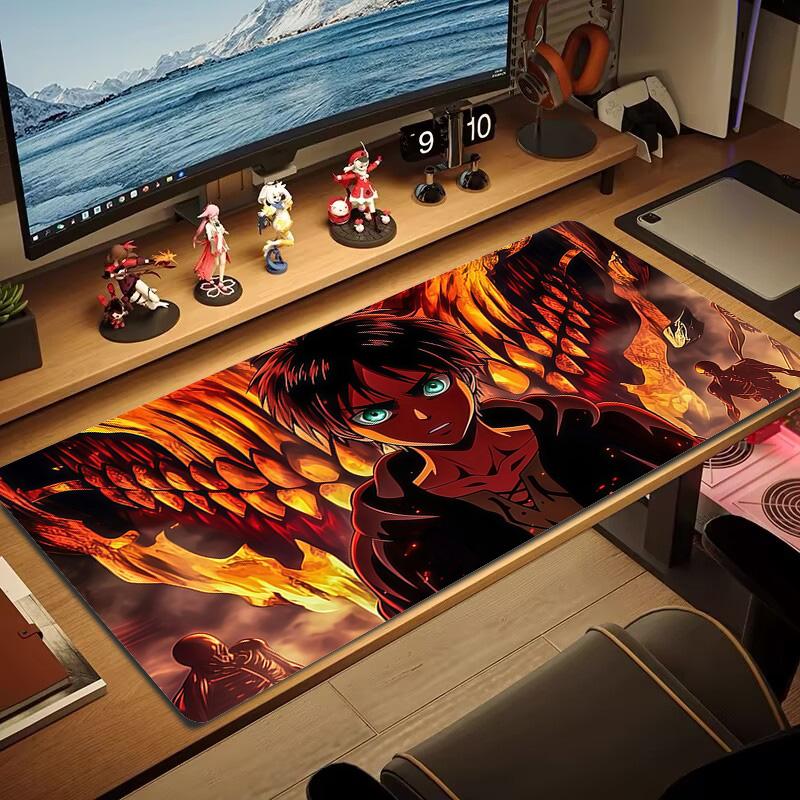 Attack On Titan2 Print  Cushion Non-slip Laptop Tablet Big Mousepad XXL Mat Mini PC Playmat With Lock Edge