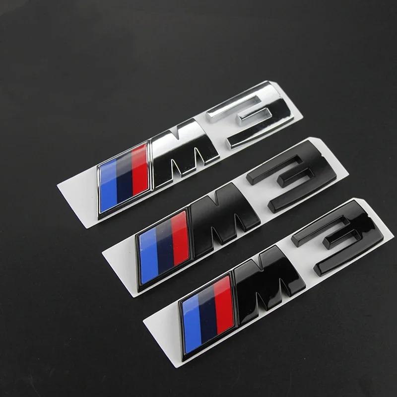 BMW M Electroplating Emblem Trunk Stickers for E91 X5 E70 F11 E30 F31 X3 F25 E61 E83 X1 E53 E87 F40 F32 - Car Decorative Emblems A222