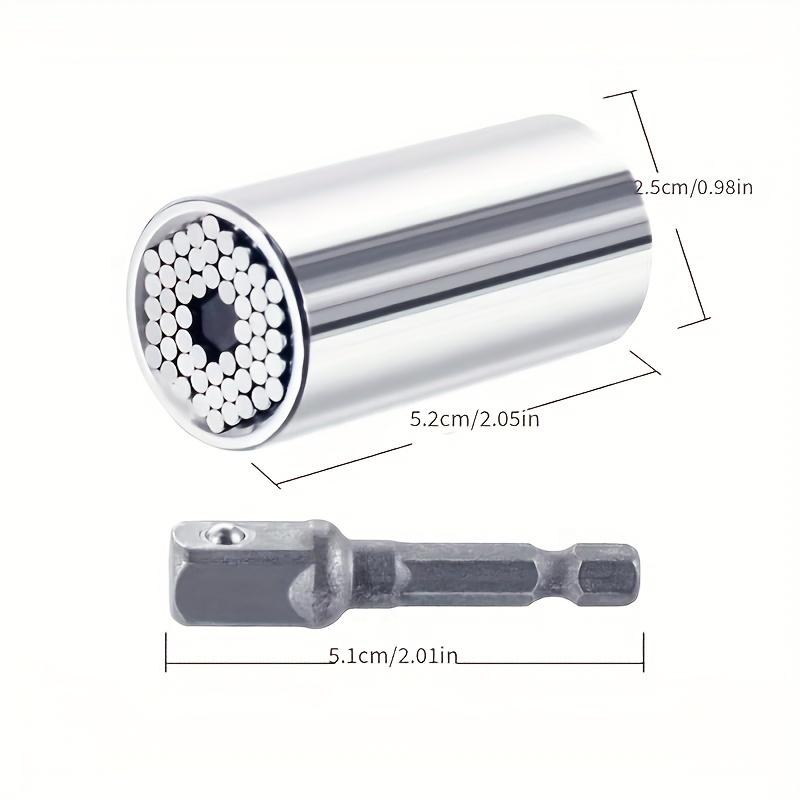 Un set de chei universale, unealtă adaptor de găurit multifuncțional, cheie rapidă cu clichet cu manșon magic din oțel aliat cu antrenare 3/8