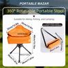 3-Legged Outdoor Folding Stool Foldable Fishing Chair Easy To Carry Camping Chair  Garden