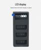 Triple-Slot Charger for Canon EOS 1300D 1100D 1200D 1500D 3000D Cameras (LPE10)