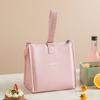 Portable Insulated Crossbody Lunch Bags Waterproof PU Large Capacity Food Bento Thermal Storage Container Shoulder Cooler Bags