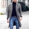 20 Autumn and Winter Woolen Men's Coat Medium and Long Double-breasted Woolen Coat Jacket