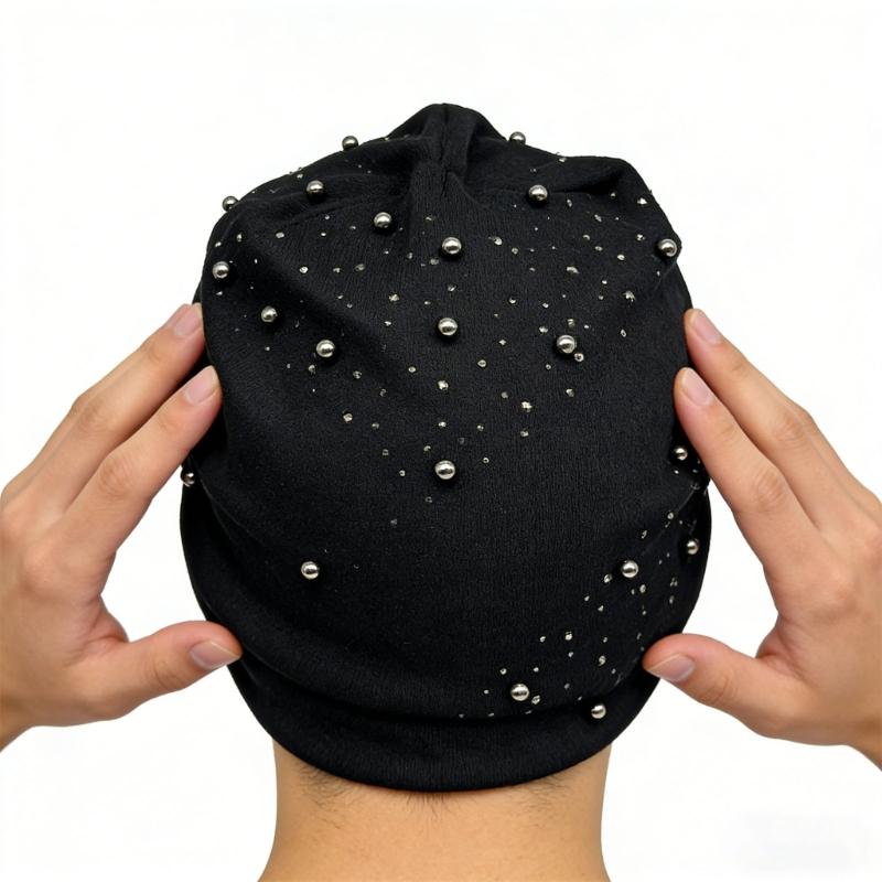 Breathable Skull Cap Slouch Stretchy Pullvoer Hat for Everyday Fashion and Muslims Women Daily Wear Comfortable Headwear