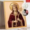 DIY 3D Pearl Diamond Painting Art Set Queen Saint Crown Home Decor Art Set Wall Art