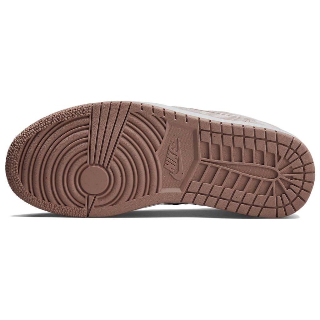 Air Jordan 1 Low SE Pink Velvet Women Sneakers Rust-Pink White DQ8396-600