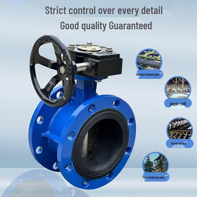 Manual Flanged Soft Seal Butterfly Valve