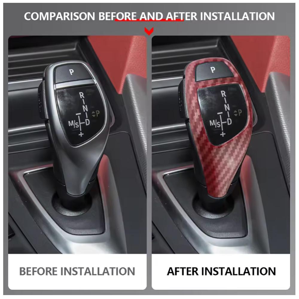 For BMW X3 X4 X5 X6 F30 F10 F07 F20 F21 F34 F35 F31 1/3/4/5 Series LHD Car Gear Shift Knob Sticker Cap Cover Accessories