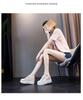 Inner Height-increasing Canvas Shoes Women's Summer 2025 New Korean Version of Casual Board Shoes Versatile Small Letter Muffin Platform Single Shoes