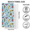New, Double-sided Velvet Beach Towel Quick-drying Sports Towel Printed Bath Towel