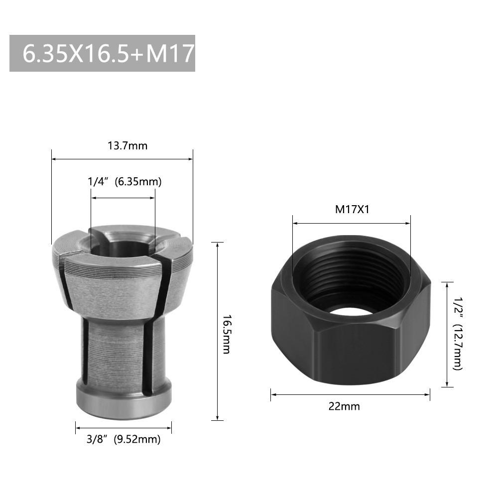 6-10mm Collet Chuck Adapter Accessories Carbon Steel Engraving Machine