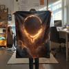 Flame Phoenix  Print Flannel Blanket, High quality Comfortable for All Seasons, Home Decor, Warmth and Comfort