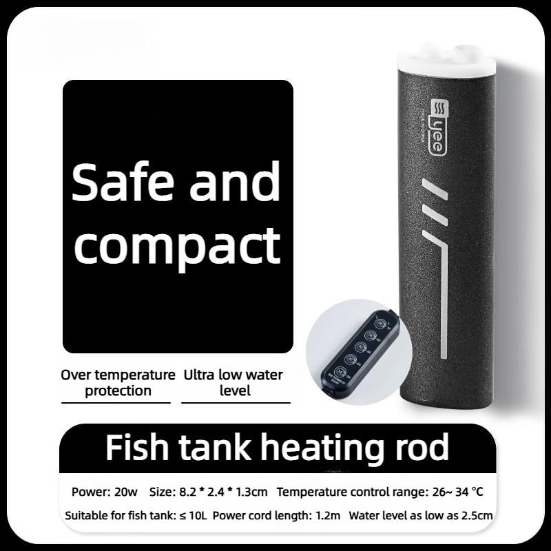 Mini digitális kijelző Kicsi teknős akvárium Akvárium fűtőberendezés Automatikus állandó hőmérsékletű Halas akvárium fűtőrúd