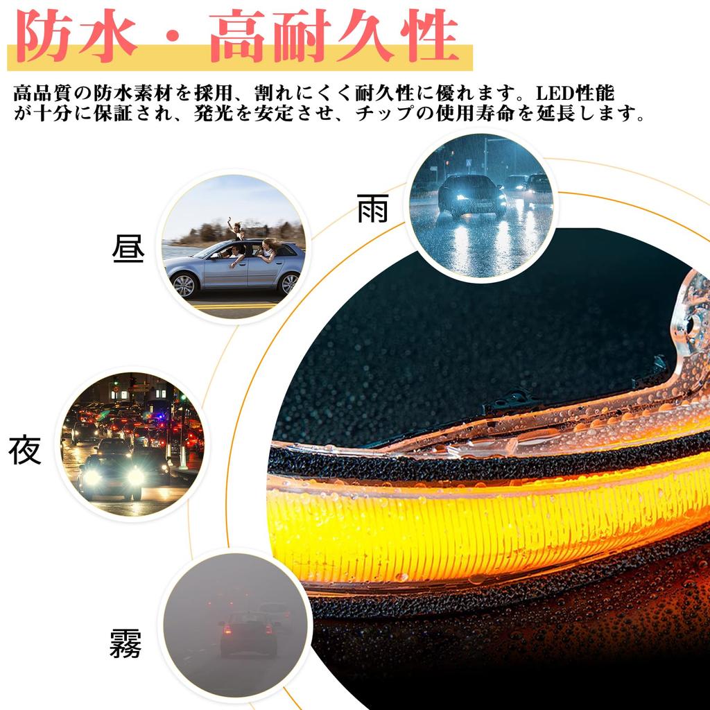 GemPro Sequential Side Mirror Turn Signals with Flowing Turn Signals of for Toyota 30 Series and Late Hybrid Lexus LM 50 Series Tacoma MK3 Highlander