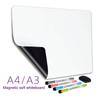 A3 A4 Size Magnetic Whiteboard Dry Erase White Boards Soft Home Office Kitchen Flexible Pad Fridge Stickers Memo Message Board