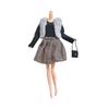 Doll 1/6 Handmade Dress Clothing Winter Fashion Vest+Dresses+Bag For 30Cm Dolls Clothes Doll Dress Up Accessories Girl Toy Gifts