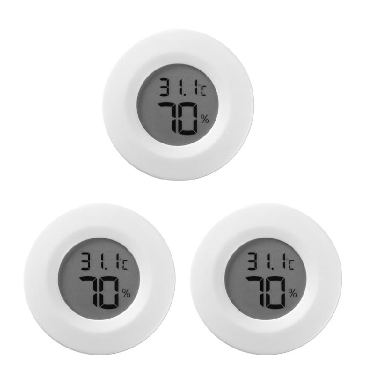 3Pack Sensitivity Mini Digital Temperature and Humidity Meter,Humidity Measurement Stable and Accurate Hygrometer