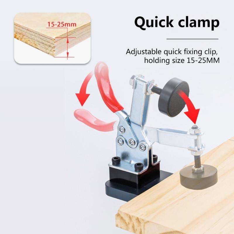 35mm Concealed Hinge Jig Hinge Hole Puncher Tool Long Lasting Aluminum Material, Woodworking Aid for Home Improvement