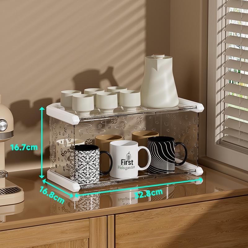 Dustproof Cup & Teacup Holder Storage Rack