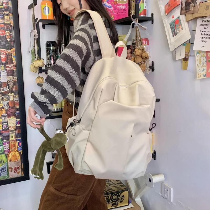 Nylon-Rucksack mit mehreren Taschen  praktischer Rucksack  Partnerlook  hohes Fassungsvermögen  schlicht  vielseitig  Persönlichkeit  neu
