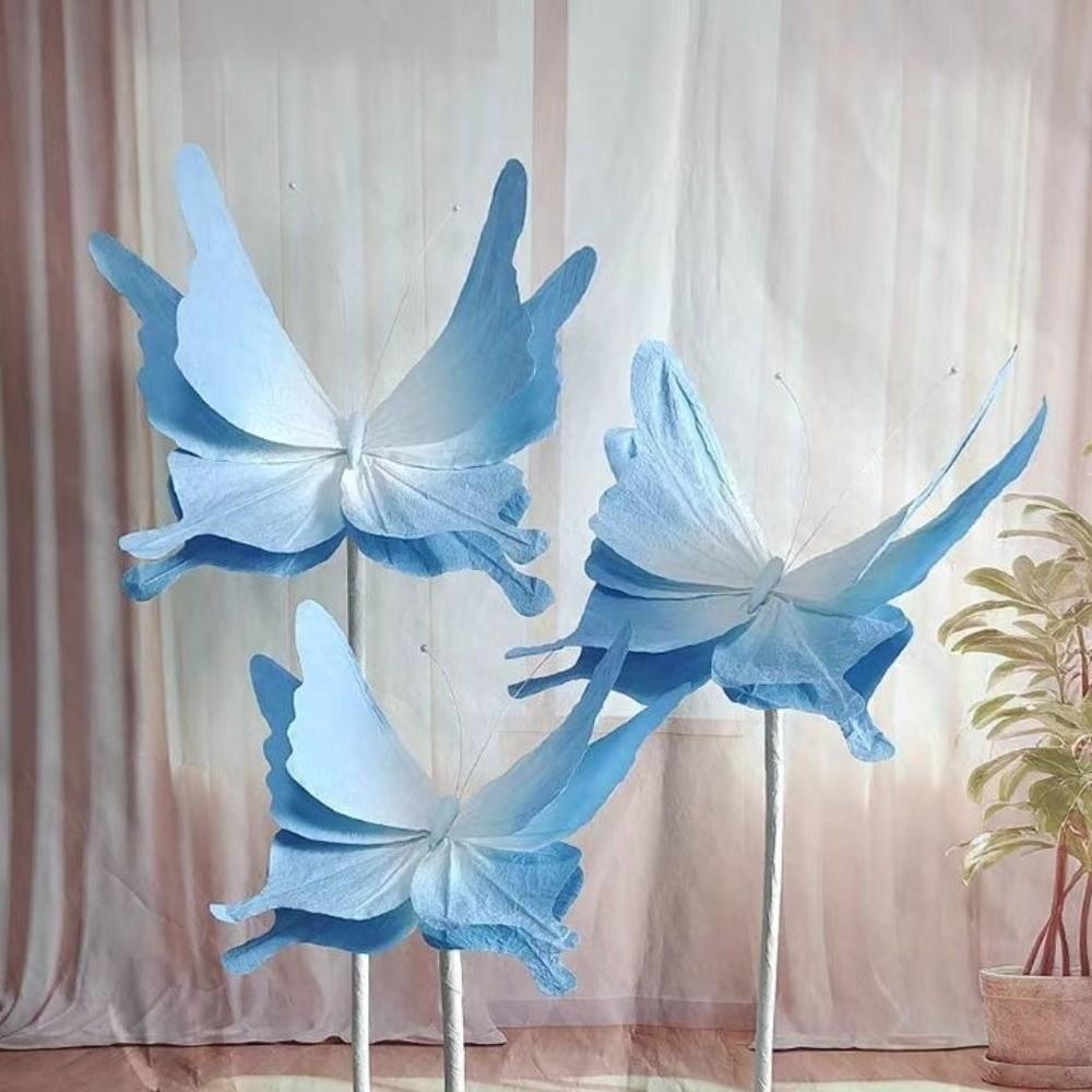 Big Butterfly Artificial Paper Flower Paper Layout Butterfly Window Display Props Photo Props