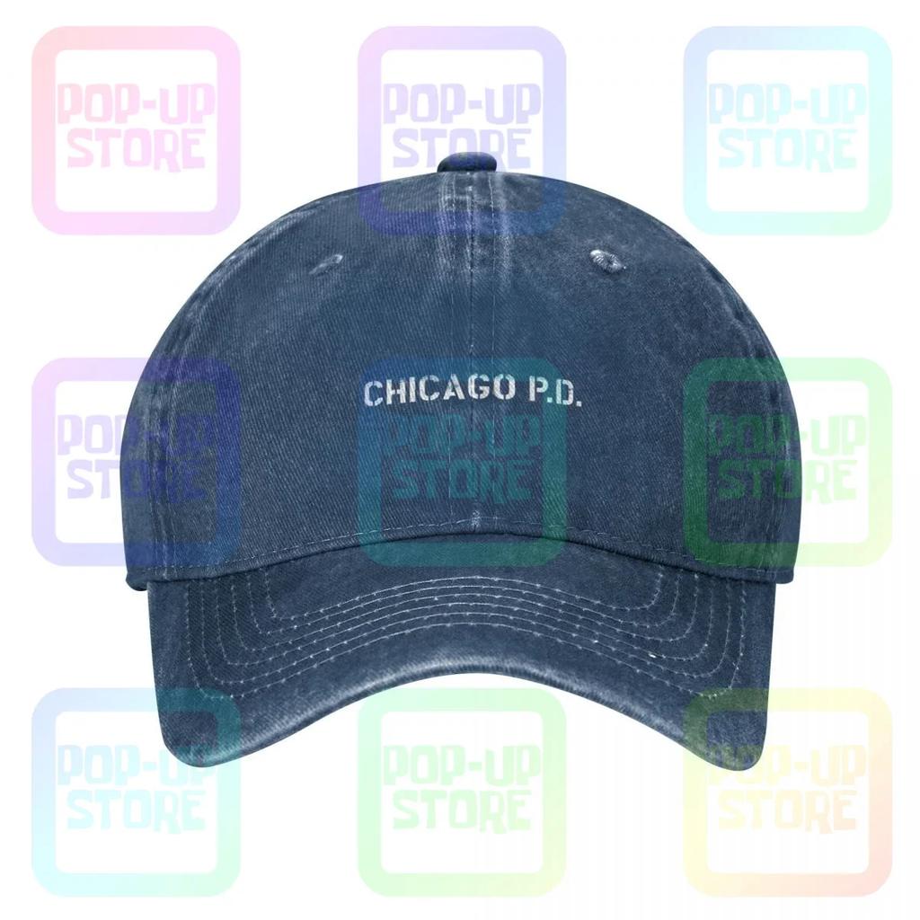 Chicago PD Dipartimento di Polizia Unisex Hank Voight Dipartimento Serie TV Cappellino da Baseball in Denim Lavato Cappellino da Camionista