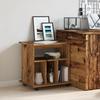 VidaXL Armoire à roulettes vieux bois 60x45x60 cm bois d'ingénierie, armoire, classeur mobile, meuble de bureau, armoire de 856662