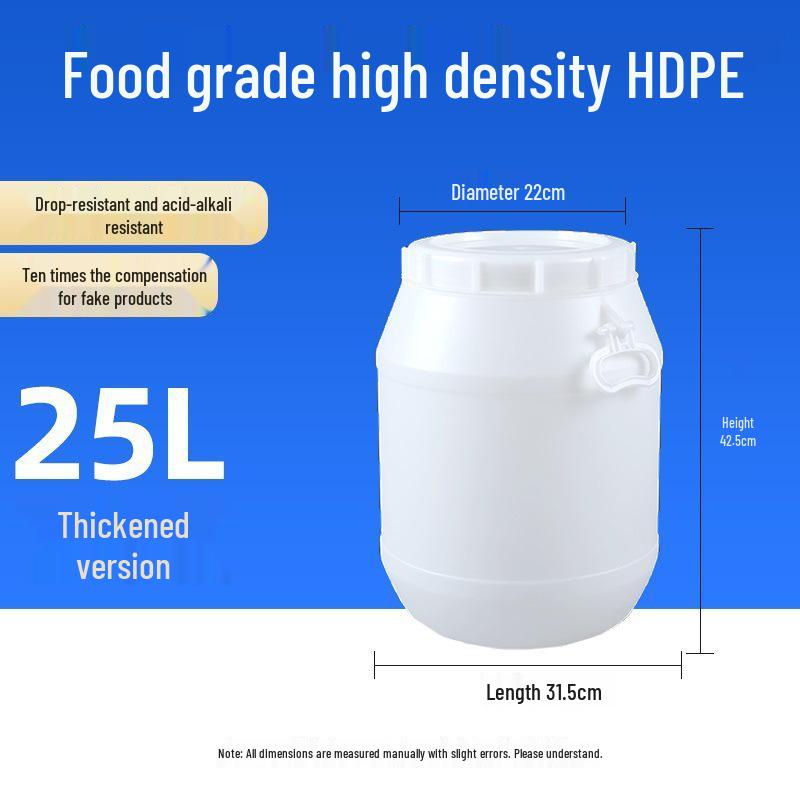 Multifunctional Square Food Grade Plastic Bucket: Composting, Water Storage, Fermentation, Oil Drum, Honey Seal, Chemical Use.