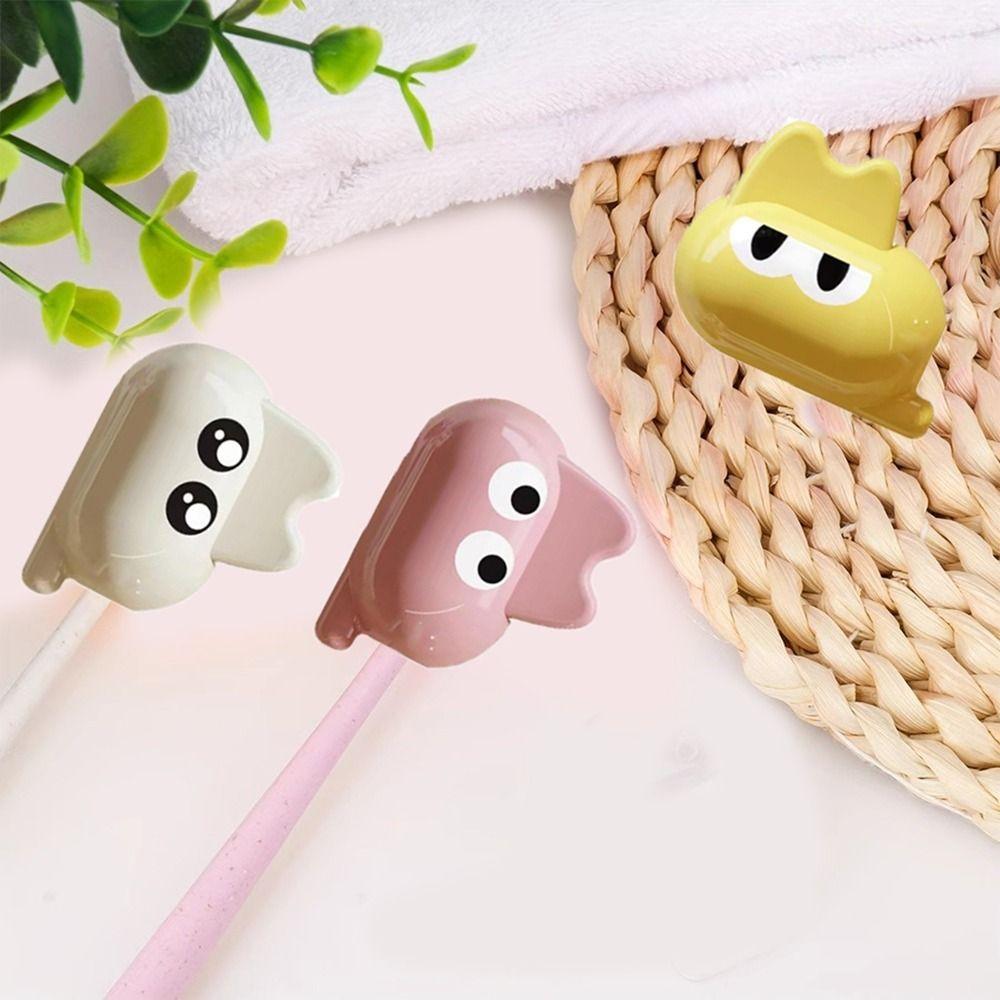 5Pcs Dustproof Cat Shaped Toothbrush Head Holder Toothbrush Head Protective Cover Travel