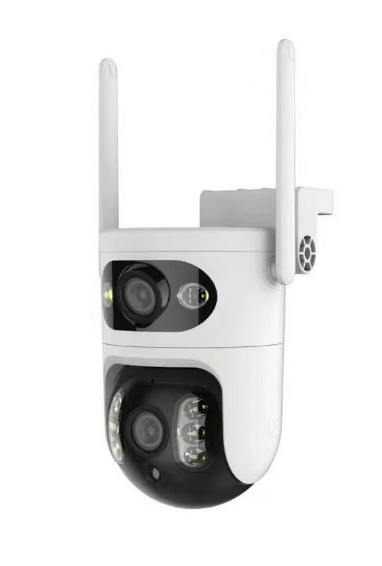 HD Waterproof Binocular Surveillance Camera, US/EU Standard - Indoor/Outdoor Wireless WiFi Monitor (5G, YI/IOT)