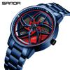Sanda Meilleure Vente 1088 Montre pour Adolescent: Personnalisé, Cadran Rotatif 3D, Tendance, Quartz Étanche.