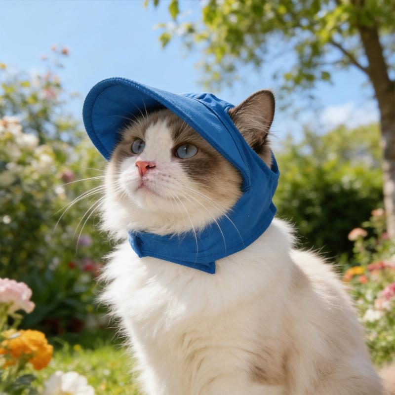 Lovely Dog Bonnet Cap Dogs Sport Accessory Adjustable Breathable Dog Sun Hat with Ear Holes Pet Baseball Cap