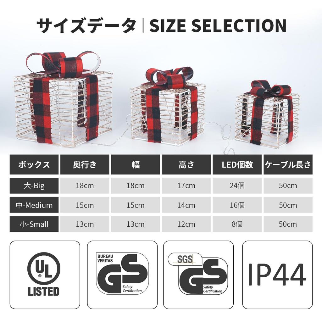 MORGEN SKY Christmas Decoration Gift Box Set of LED String Lights for Indoor and Outdoor Mini Bulb Fairy Box Christmas Decorative Timer SXL05 3, Use,