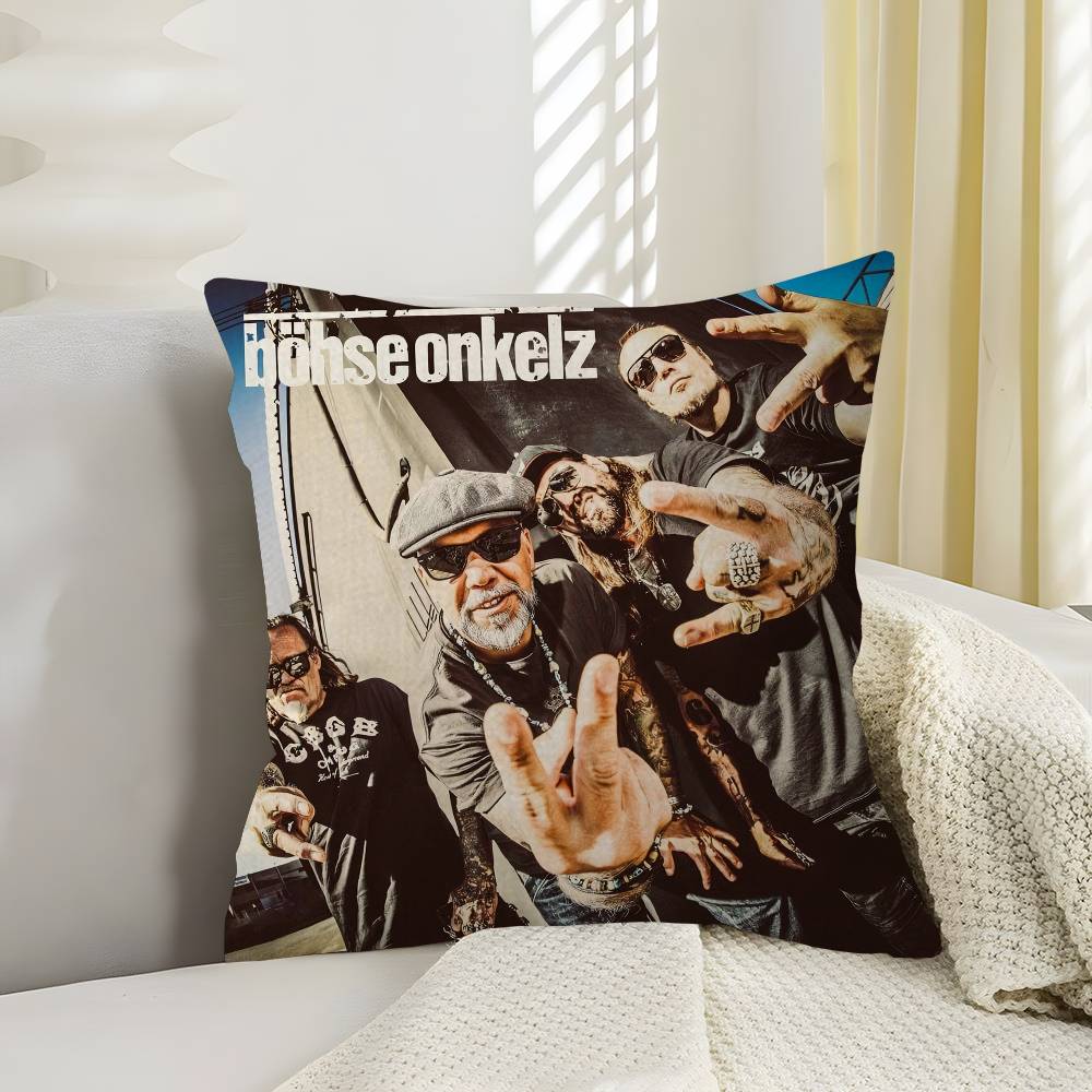 BBohse OOnkelz Band Cushion Cover Car Throw Pillow Case For Sofa Car Christmas Gift xcm xcm