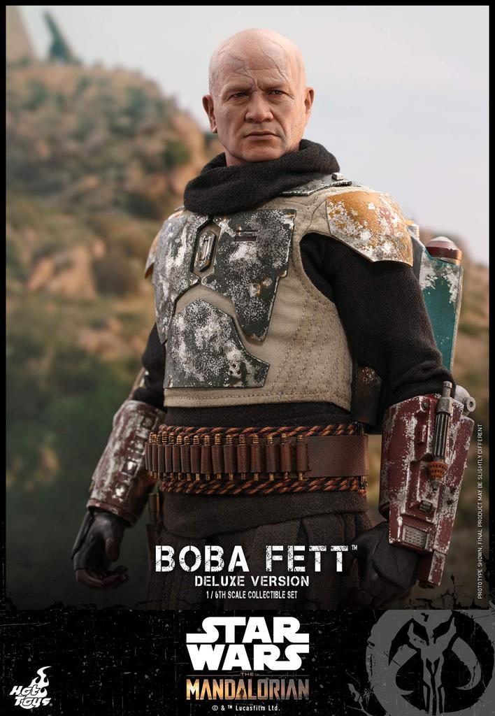 TV Masterpiece The Mandalorian Boba Fett Set Scale Green (Deluxe Edition) 2-Piece 1/6 Figure,