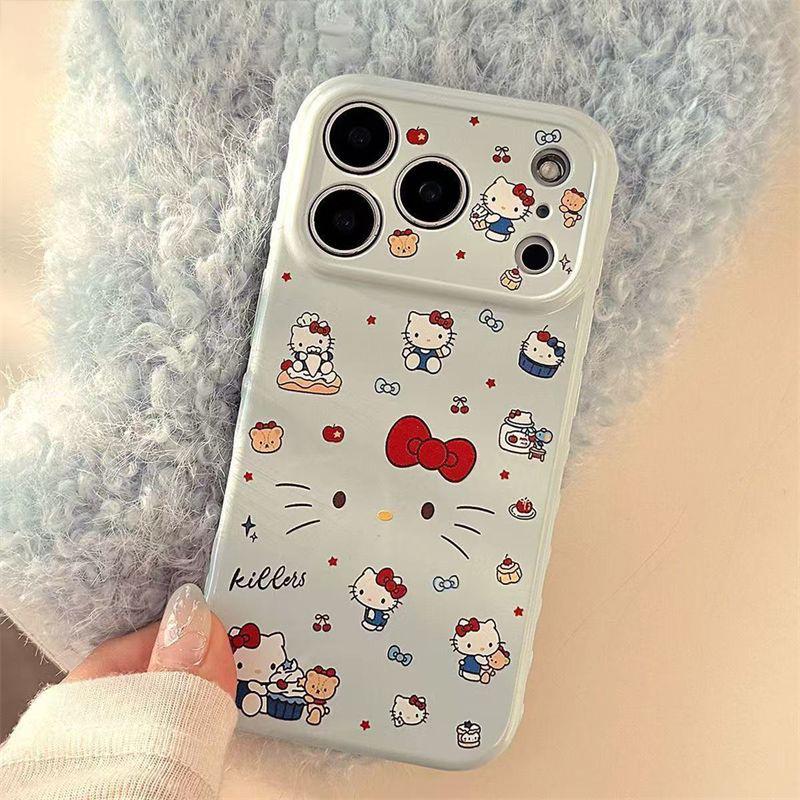 

Large Window Heart Side Cat Dessert Baking Soft Case for Apple 17 Pro Max Full Coverage 14-16, 13 iPhone 14 Plus