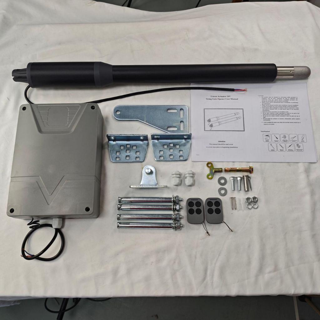 150kg Single Arm Swing Gate Motor with Remote Control & Optional Solar Charging for Single Leaf Doors