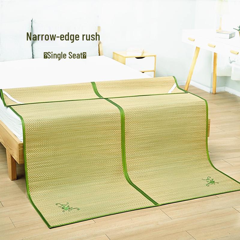 Free Shipping 2026 New Style Foldable Natural Straw Summer Mat for Home and Dormitory with Air Conditioning Compatibility